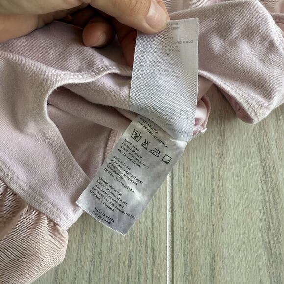 Toddler Girl Pink Ballerina Gymnastics One Piece – Size 110 (2-3 Years) - Picture 6 of 7